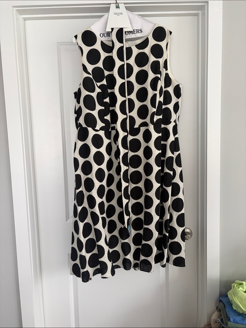 Talbots WOMAN Polka Dot Dress with Tie belt